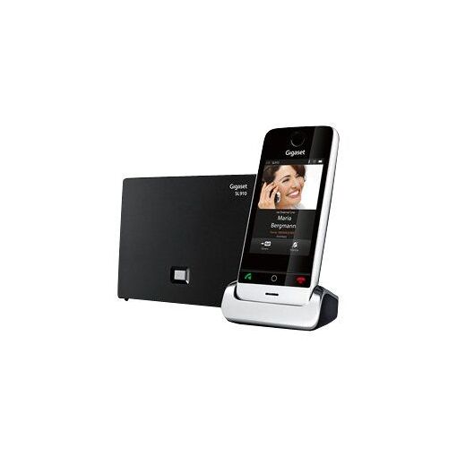 Téléphone sans fil Gigaset SL910 - Interface Bluetooth - Affichage de l'identifiant appelant - DECTGAP - Noir piano et métal