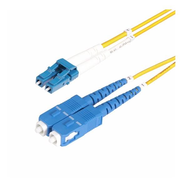 StarTech 20m Monomode LC to SC(UPC) OS2 Fiber Optic Cable, LSZH
