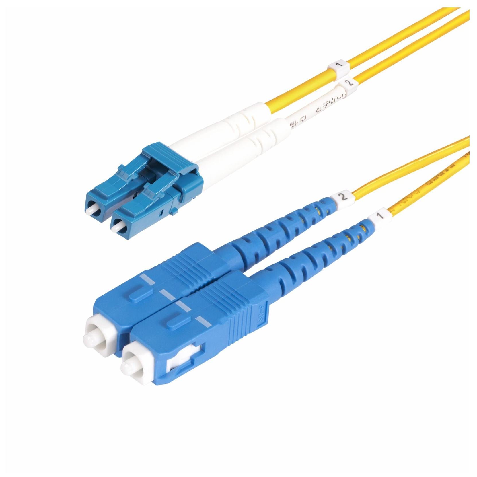 StarTech 50m Monomode LC to SC(UPC) OS2 Fiber Optic Cable, LSZH