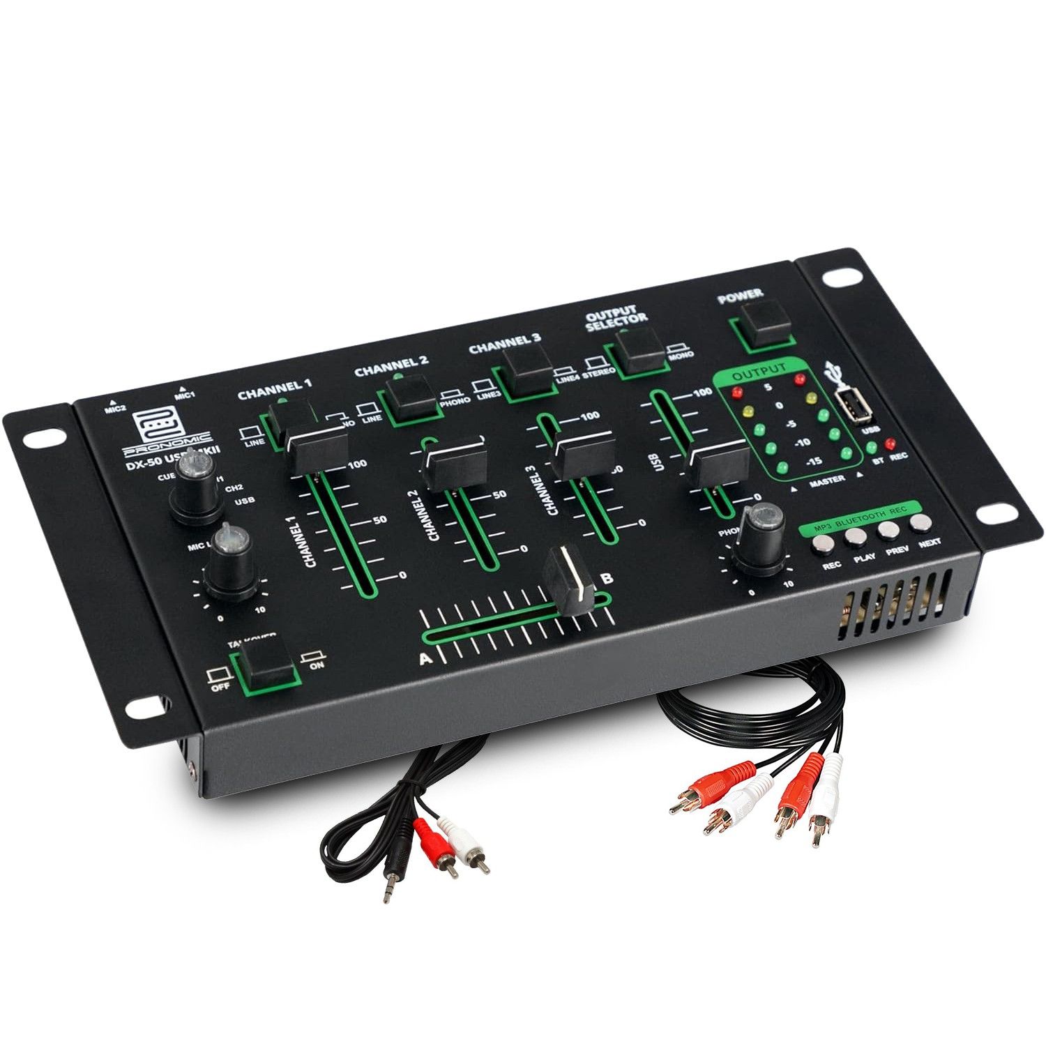 Pronomic DX-50 USB-MKII 4-Channel DJ Mixing Table
