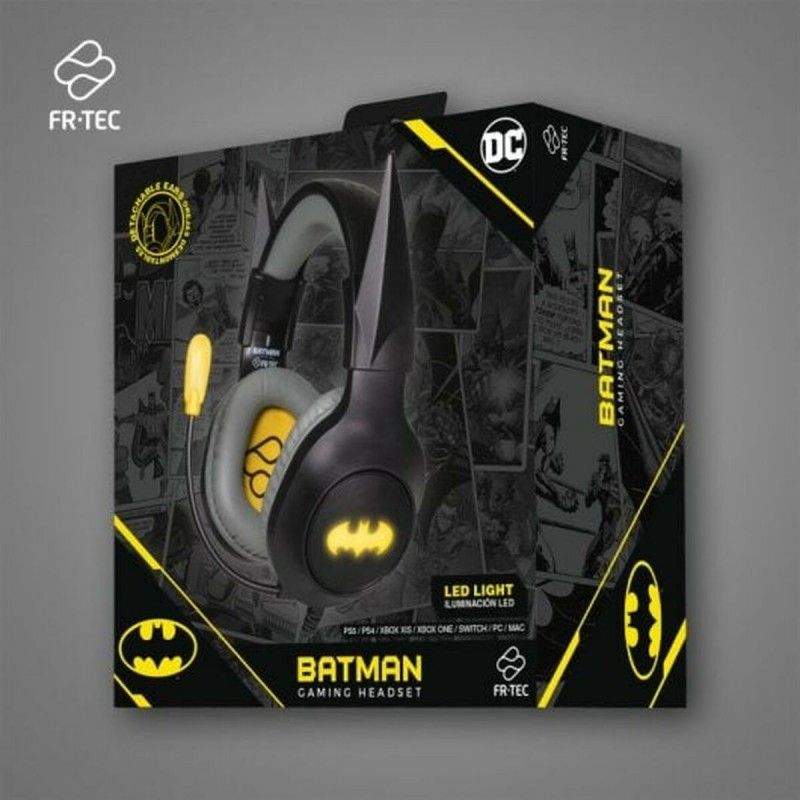 FR-TEC Gaming Headset with Microphone, Black