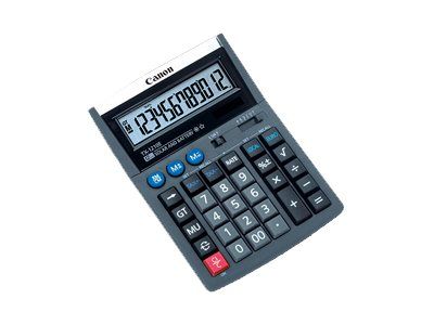Canon TX-1210E Solar-Powered Pocket Calculator, 12-Digit - Black