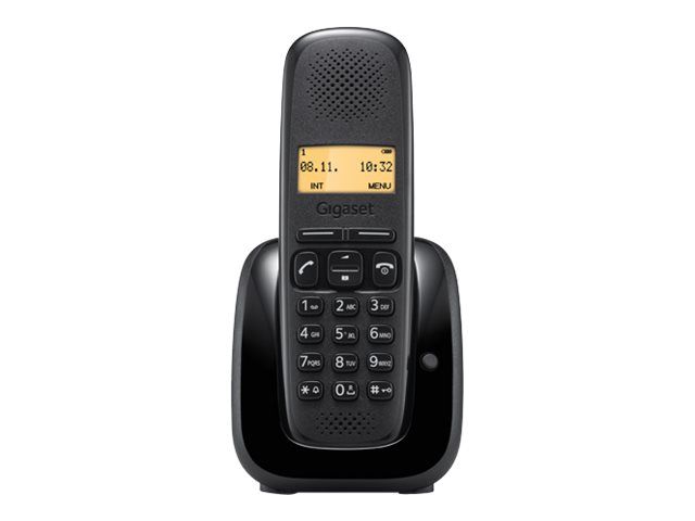Gigaset A150A Duo - Wireless Phone - Caller ID Answering Machine System - DECTGAP - Black + Additional Handset