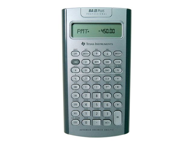 Texas Instruments BA II Plus Financial Calculator - 10 Digit - Battery Powered