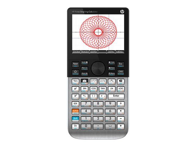 HP Prime Graphing Calculator - USB - Battery - Brushed Metal
