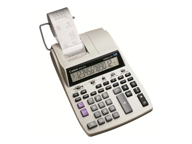 Canon BP37-DTS Calculatrice Imprimante 12 Chiffres LCD avec Adaptateur CA