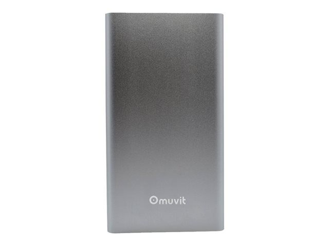 Muvit Power Bank - 5000mAh (USB) - Silver Grey
