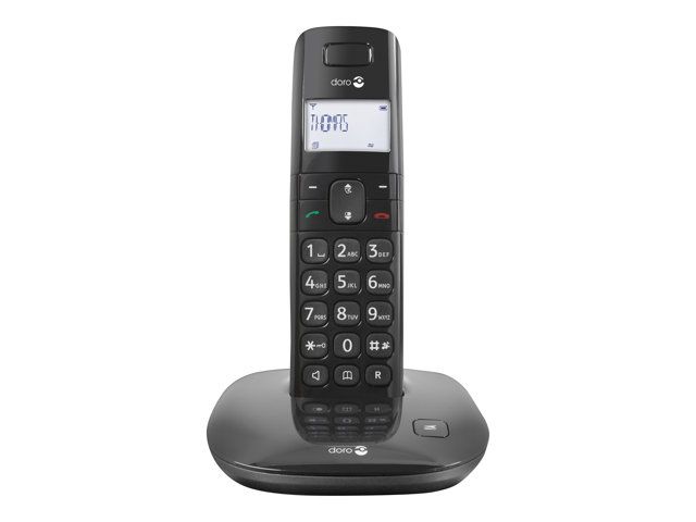 Doro Comfort 1010 - Cordless Phone with Caller ID - DECTGAP - Black