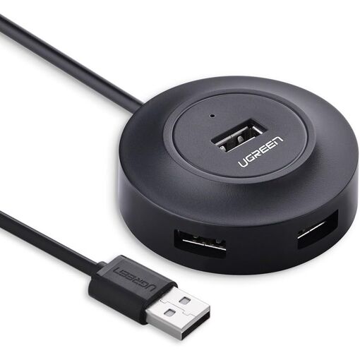 Ugreen USB-A to 4x USB-A 2.0 Hub with Cable, 1m