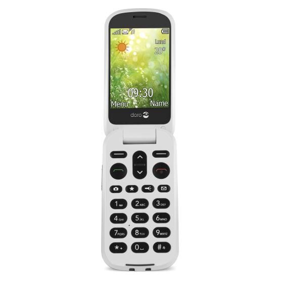 Doro 6050 - 2.8" Flip Phone with SIM Card Slot, 3MP Camera, Bluetooth and FM Radio