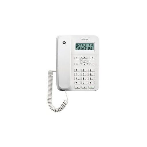 SGW Global Motorola CT202 - Teléfono fijo con identificación del llamante - Blanco