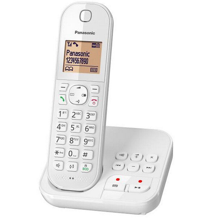 Panasonic Wireless Phone with Caller ID and Voicemail - White
