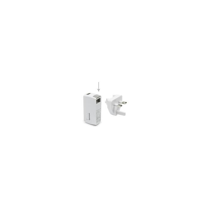 Targus 2-in-1 USB Wall Charger & Power Bank, 2100mAh, White