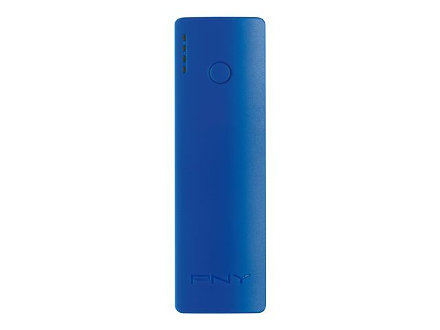 PNY Powerpack Curve 2600 - Power Bank - 2600mAh - 1A (USB) - Micro-USB Cable