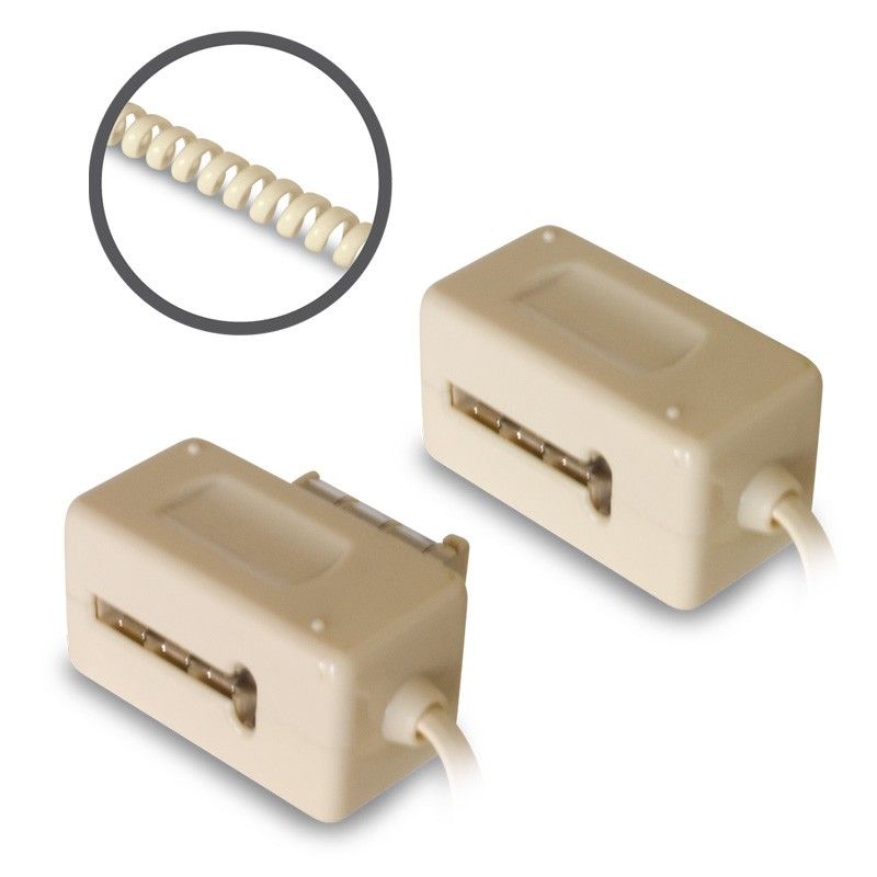 Metronic Extensible Phone Extension Cable 8 Pins, 5m Ivory