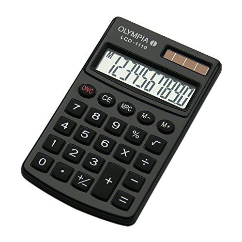 Olympia LCD1110BK Calculator, Black