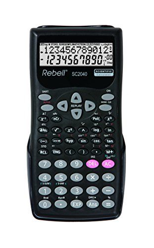 Cálculo científico rebelde sC2040, 240 funciones matemáticas, pantalla doble negra