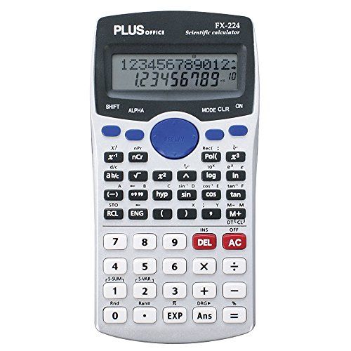 Plus Office FX-224 Scientific Calculator (Size: Large, Color: Black, Capacity: 127 Functions)