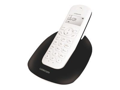 Logicom Manta 150 Wireless Phone - Caller ID - DECTGAP - Black