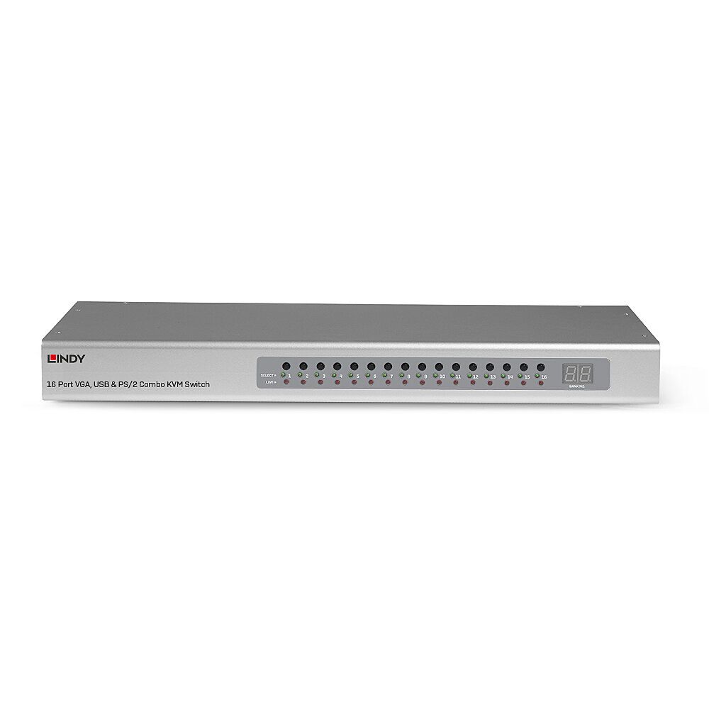 Lindy 16-Port VGA USB & PS/2 Combo KVM Switch
