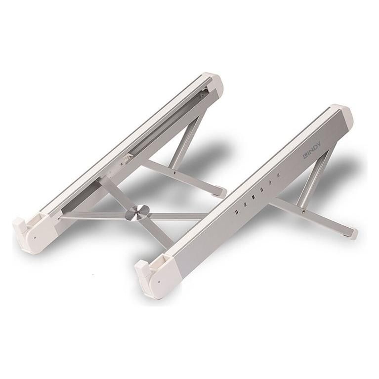 Lindy Laptop Stand, 10"-15.6", Silver/White
