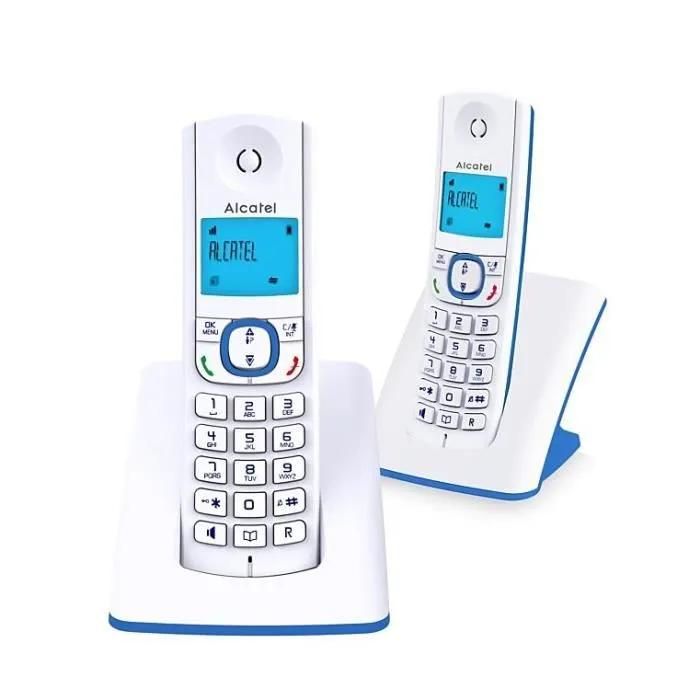 Alcatel Classic F530 Duo - Cordless Phone with Caller ID - DECT - Blue + Additional Handset