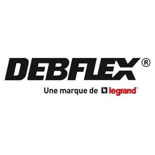 Debflex 2P+T Rubber Male Plug, Black