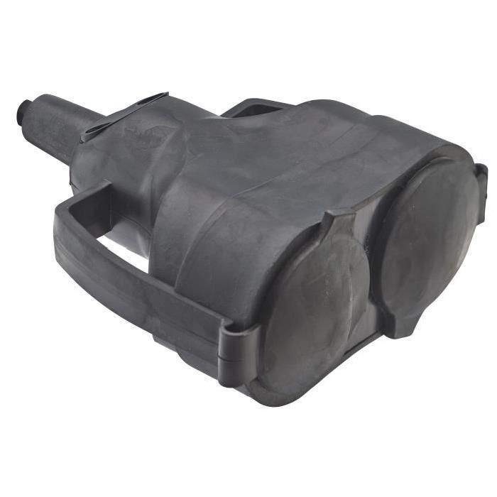 Debflex 2-Pin + Terminal (2P+T) 16A Female Connector, Black