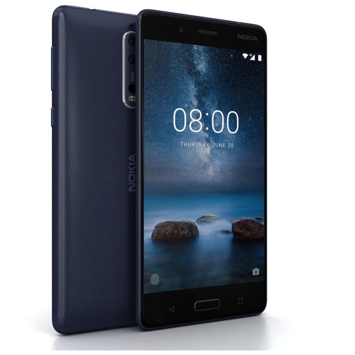 Nokia 8 - 5.3" Display, 4GB RAM, 64GB Storage, 3090mAh Battery, Blue