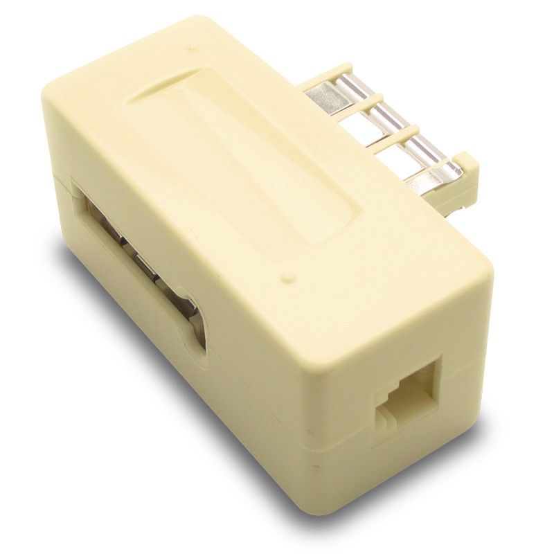 Filtro ADSL Metronic (Ivory, Conexión estándar macho/hembra RJ11)