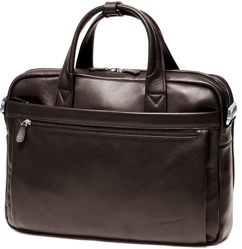 Gérard HENON Laptop Bag - Smooth Soft Cowhide GH 2680 - Brown