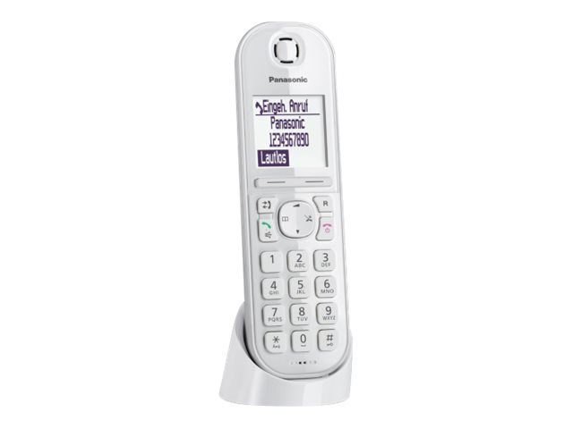 Panasonic KX-TGQ200 - Wireless Digital Telephone - DECTGAP - Three-way Calling Capacity - White