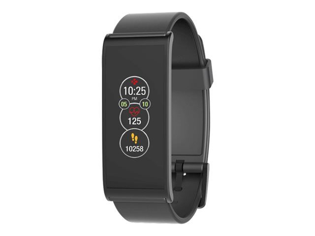 MyKronoz ZeFit4HR - Black - Activity Tracker with Wristband - Size: 6.1-8.7 inches - 1.06" Display - Bluetooth - 17g