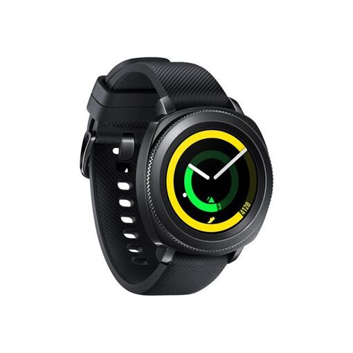 Samsung Gear Sport Smartwatch - 43mm Black - Silicone Strap - Large