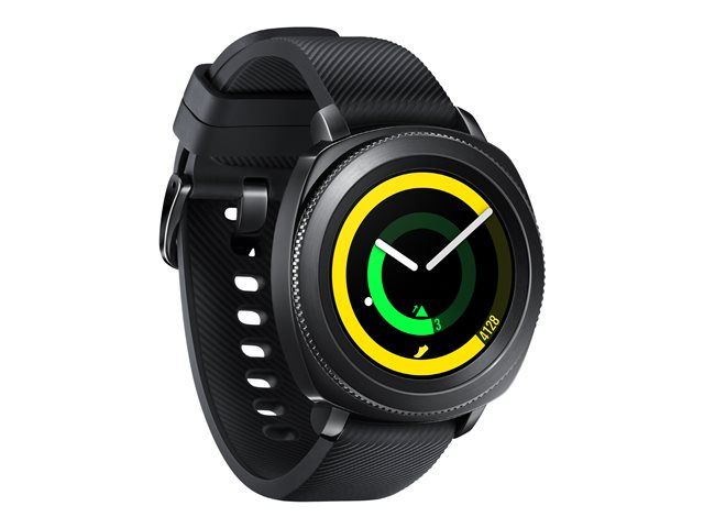 Samsung Gear Sport Smartwatch - 43mm Black - Silicone Strap - Large