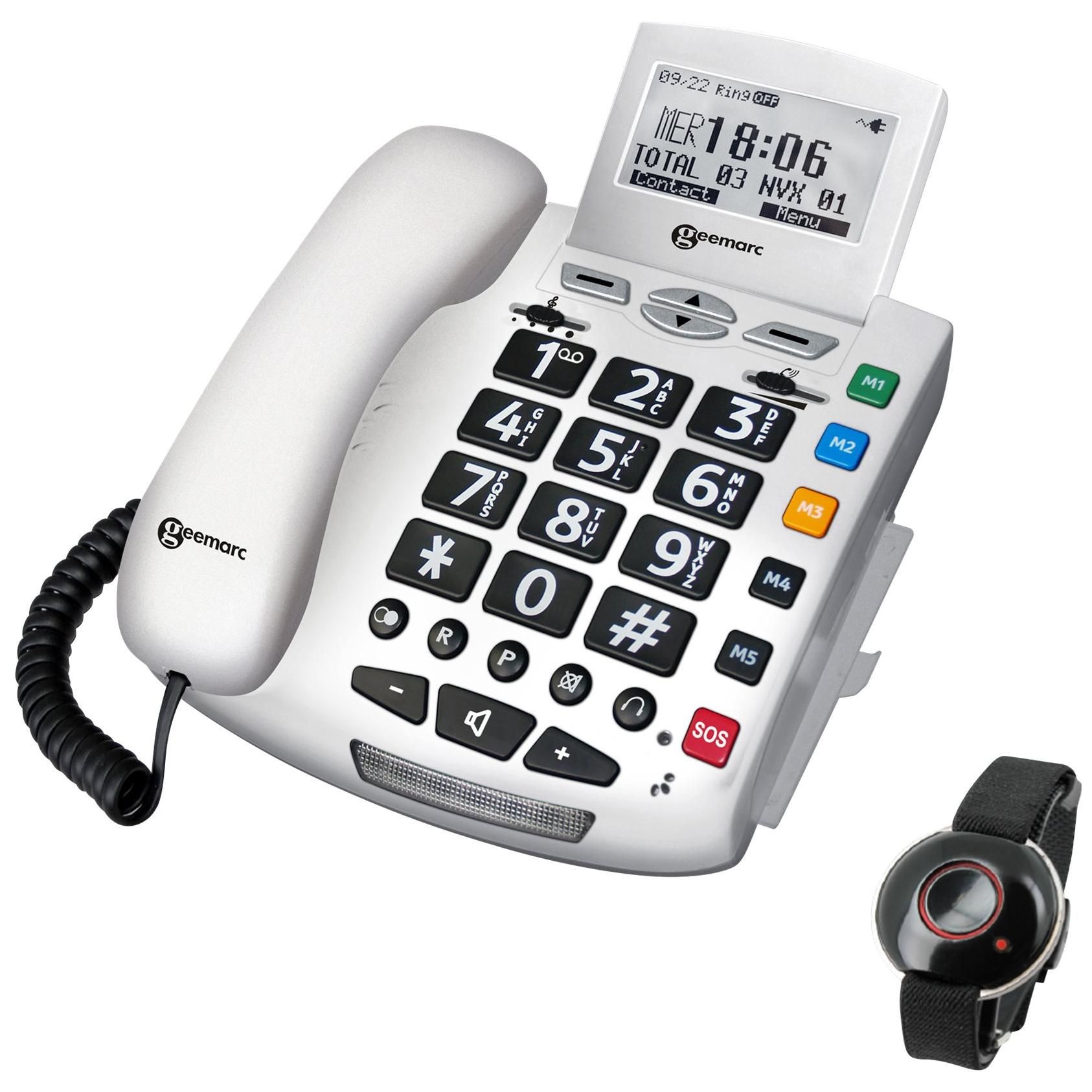 Geemarc Serenities - Corded Telephone with Caller ID/Call Wait