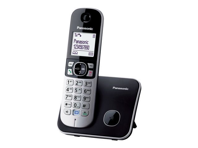 Panasonic Cordless Phone TG6811 - Caller ID - DECTGAP - Black
