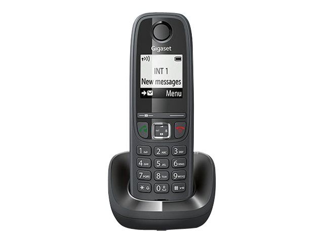 Gigaset AS405 - Téléphone sans fil avec ID d'appelant - DECTGAP - Noir