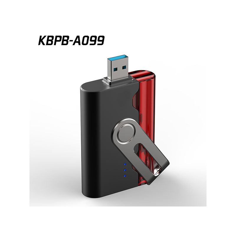 Sinobangoo Portable External Battery 2600mAh with USB-C OTG Key