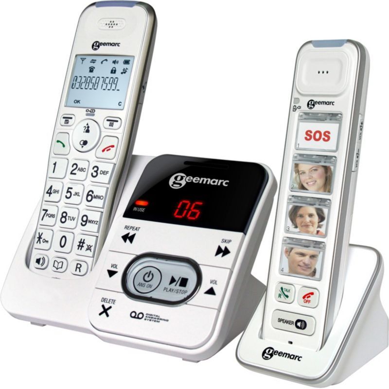 Teléfono inalámbrico Geemarc Pack Movilidad 295 - Blanco