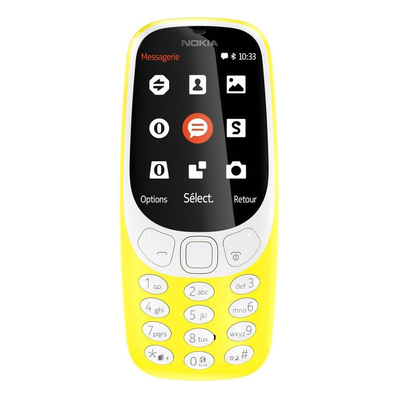Nokia 3310 (2017) - Yellow, Simple SIM