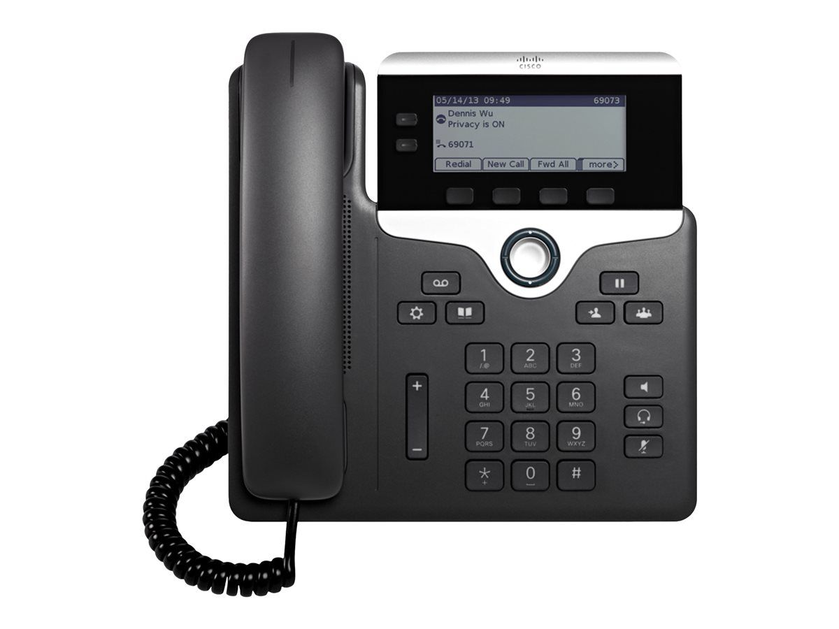 Cisco IP Phone 7821 - VoIP Phone - SIP/SRTP - 2 Lines
