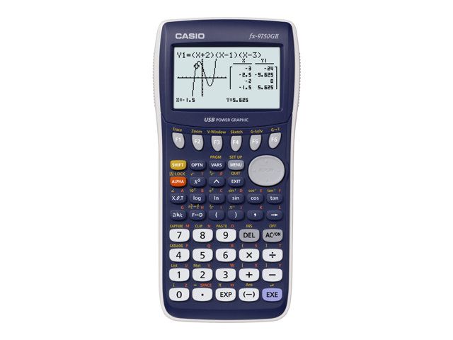 Casio FX-9750GII Graphical Calculator - USB & Battery Power
