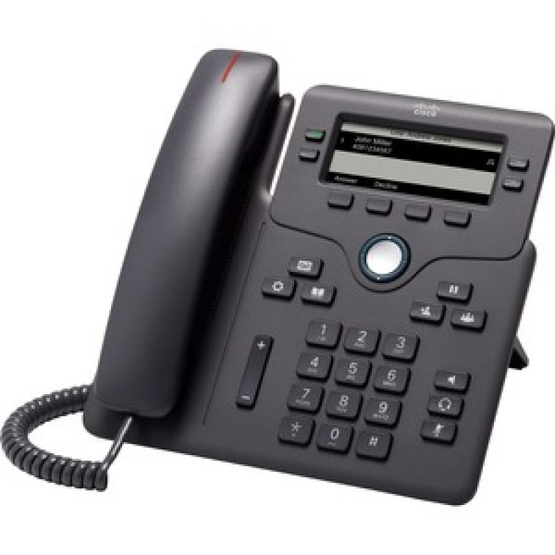Cisco IP Phone 6851 - VoIP Phone - SIP, SRTP - 4 Lines - Charcoal
