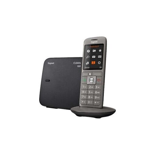 Téléphone sans fil Gigaset CL660A avec répondeur - Noir, Anthracite