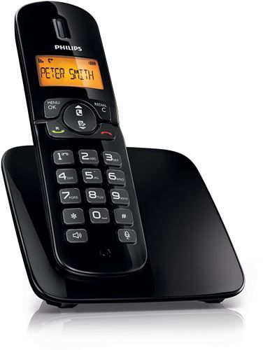 Philips CD1811B - Wireless Phone with Caller ID/Call Waiting - DECTGAP - Black
