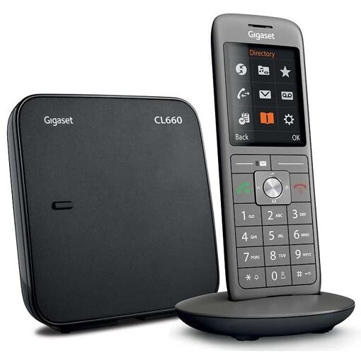 Gigaset CL660 - Téléphone sans fil avec ID d'appelant - DECTGAP - Noir, Anthracite