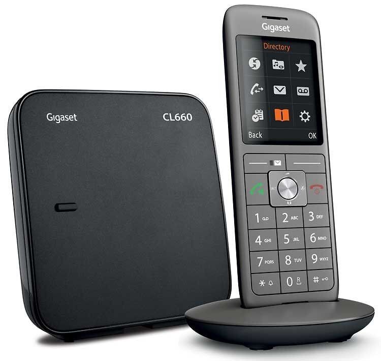 Gigaset CL660 - Teléfono inalámbrico con identificador de llamadas - DECTGAP - Negro, Antracita