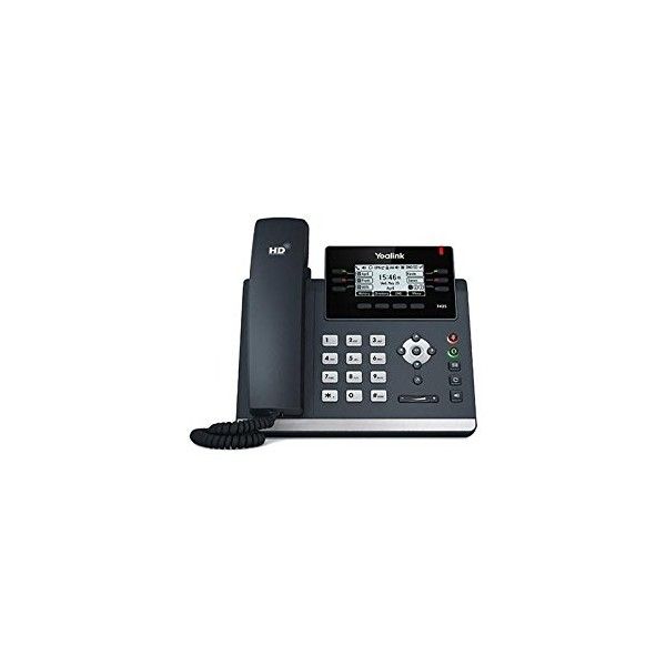 Yealink SIP-T42S Fixed Phone, Black, 12 Lines LCD Display