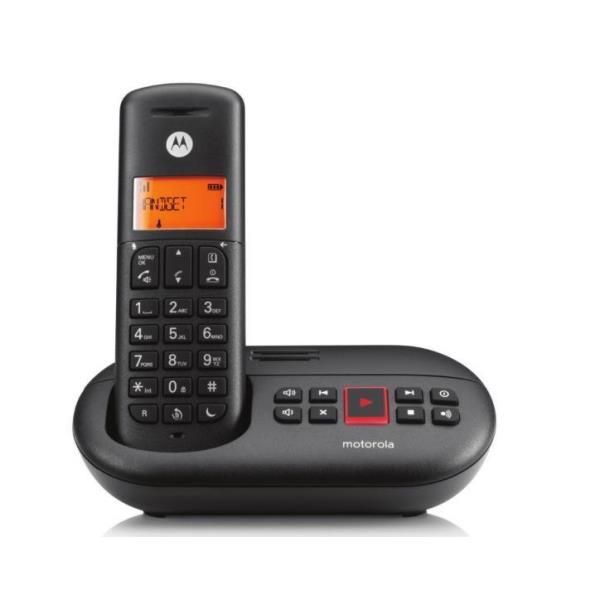 Motorola E211 Caller ID Wireless Phone, Black